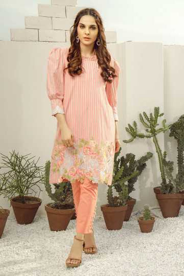 Alkaram 2 Piece Embroidered Suit With Dyed Cambric Trouser 24078 Summer Lawn Collection 2020 | Alkaram Summer Lawn